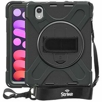 Strike Rugged Case with Hand Strap and Lanyard For Apple iPad Mini 7 / iPad Mini 6 No pen slot