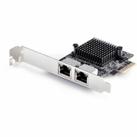 StarTech.com 2-Port 5G Gigabit PCIe Network Adapter Card, 5G/2.5G/1G/100M/10M, PCI Express NIC, Realtek RTL8126, Windows & Linux, TAA - TAA-Compliant
