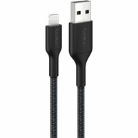 BoostCharge Pro Braided USB-A Cable with Lightning Connector PCR 1M Black