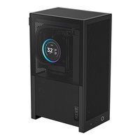 NZXT H2 Flow 2026 mini-ITX Case with PCIe 5.0 Riser Cable - All Black Color