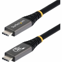 StarTech.com 1.5m (5ft) USB4 Cable, 80Gbps, USB-IF Certified USB-C Cable, 240W, 8K 120Hz/4K 240Hz DP2.1, Thunderbolt 4 Compatible, Black - 1.5m/5ft /