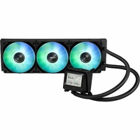 ASUS MAX Gaming LC 360 ARGB LCD all-in-one CPU liquid cooler with advanced cooling performance vivid 2.4 IPS screen pre-installed ARGB fans and Aura