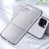 Phone Case Joyroom Shockproof Lens Protection Back Cover for iPh 11 Pro Silver