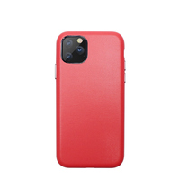 Phone Case Leather Shockproof Back Case Cover Metal Button iPhone 11 Pro Red