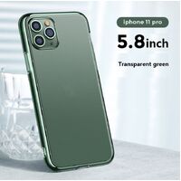 Phone Case Joyroom Matt Glass Case Drop Resistant for iPhone 11 Pro Green