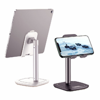 Joyroom Universal Unadjustable Tablet Phone Desk Stand Holder Mount for iPad iPhone Black