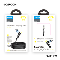 Phone Cable Joyroom Magnetic 180 Degrees Rotation Joint Design for Micro USB 1.2m - Black