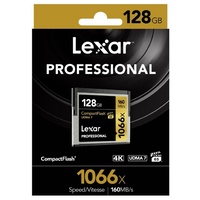 Lexar CF Card 128GB Compact Flash Professional 1066x Camera DSLR Memory Card UDMA7 VPG-65 4K 160MB/s