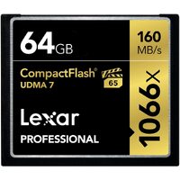 Lexar CF Card 64GB Compact Flash Professional 1066x Camera DSLR Memory Card UDMA7 VPG-65 4K 160MB/s