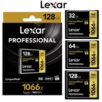 Lexar CF Card Compact Flash Professional 1066x Camera DSLR Memory Card UDMA7 VPG-65 4K 160MB/s