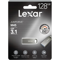 USB 3.1 128GB Flash Drive Lexar JumpDrive M45 Memory Stick (250MB/s) | LJDM45-128ABSL 