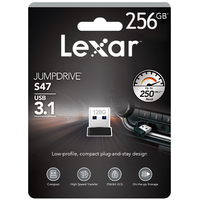 USB 3.1 256GB Flash Drive Lexar JumpDrive S47 Memory Stick (250MB/s) | LJDS47-256GABBK