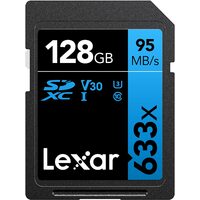 Lexar 128GB SD Card SDHC UHS-I Professional 633x Full HD Camera DSLR TF Memory Card 95MB/s