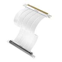 Antec PCIE-4.0 Riser Cable (200mm) White, Up to RTX4090 / 7900XT. High End Gold Plated and Shielded six Layer PCB. FPS lossless output Stability