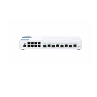 QNAP QSW-M408-4C Entry-level 10GbE Layer 2 Web 12 ports Managed Switch for SMB Network Deployment