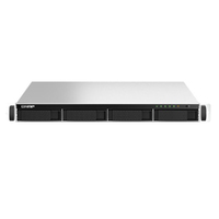 QNAP TS-464U-RP-4G 4 Bay NAS Intel Celeron N5105/N5095 4-core 4G DDR4 Hot-swappable 2x2.5GbE 1xPCle Slot 2xUSB3.2 1U Redundant Power- 3 Years Warranty