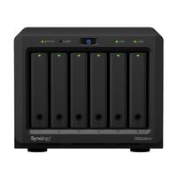 Synology DiskStation DS620 slim 6 Bay NAS Intel Celeron J3355  2-core 2.0 2GB DDR3L non-ECC SODIMM Hot Swappable 2xRJ-45 1GbE LAN 2xUSB 3.0 2 yrs wty