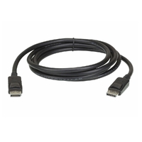 Aten 2m DisplayPort Cable, supports up to 3840 x 2160 @ 60Hz, 28 AWG copper wire construction for high-definition media connections