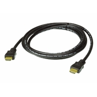 Aten 2M High Speed HDMI Cable with Ethernet. Support 4K UHD DCI, up to 4096 x 2160 @ 60Hz.