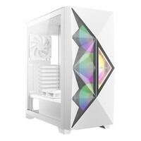Antec DF800 FLUX White, ATX,  ARGB Fans, Up to 2x 360mm Front, Mesh Filters, 7x PCI, 3.5' x 3, 2.5' x 3. GPU 405mm, PSU 205mm, CPU 175mm Gaming Case