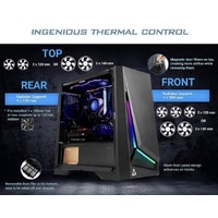 Antec DP301M mATX, ARGB Front LED, Tempered Glass Side, Up to 6x 120mm Fans, preinstalled 1x 120mm Fan. Dust Filter, Gaming Case. 2 Years Warranty