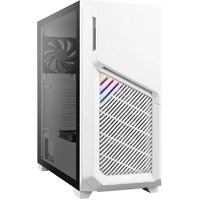 Antec DP502 FLUX White High Airflow, ATX, Tempered Glass with 3x Fans in Front, 1x Rear, 1x PSU Shell (Reverse Fan blade) Gaming Case