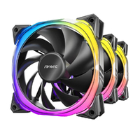 Antec Fusion 3x 120mm ARGB PWM HB Fan + ARGB Controller, 57.93 CFM, AP 2.11, Noise Level 31.21. Woven Cable, PMW Daisy Chain design, 3 Yrs Wty