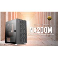 Antec NX200M m-ATX, ITX Value Case, Large Mesh Front for excellent cooling, Side Window, 1x 12CM Fan Included, Radiator up to 240mm.