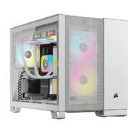 Corsair 2500D Airflow Tempered Glass mATX, ATX Mid-Tower, White Dual Chamber case 2024