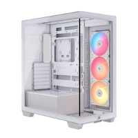 Corsair 3500X RS-R ARGB Mid-Tower PC Case - Black, E-ATX Support, Side 360mm Rad, Tempered Glass, USB-C, 2x SSD, 2x HDD, 425mm GPU, RS ARGB Fans