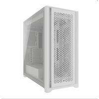 CORSAIR 5000D CORE AIRFLOW White Mid-Tower ATX, Multi 360mm Radiator support Cable Routing, USB-C, USB 3.2 x 2.  PC Gaming Desktop Case