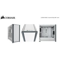 Corsair 5000D TG E-ATX, ATX, USB Type-C, 2x 120mm Airguide Fans, Radiator 360mm. 7+2 PCI Slots, 4x 2.5' SSD, 2x 3.5' HDD. VGA 420mm. White. Case (LS)