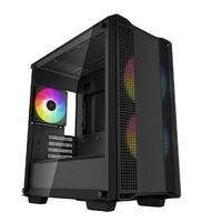DeepCool CC360 ARGB Micro-ATX Case 3 Pre-Installed Fans Liquid Cooling Support up to 360mm Tempered Glass Panel Front USB3.0 USB2.0 Audio