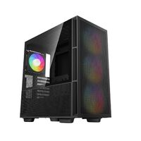 DeepCool CH560 HighAirflow Mid-Tower ATX Case, Magnetic Hybrid Mesh, Tempered Glass, 3 Pre-Installed 140mm ARGB Fans