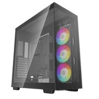DeepCool CH780 Panoramic Tempered Glass ATX Case, 1 x Pre-Installed Fans, GPU up to 480mm, USB3.0 x 4, Audio x 1, Type-C x 1