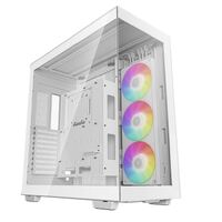 DeepCool CH780 White Panoramic Tempered Glass ATX Case, 1 x Pre-Installed Fans, GPU up to 480mm, USB3.0×4, Audio×1, Type-C×1