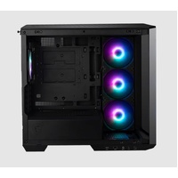 MSI MAG PANO 100R PZ BLACK Micro ATX Case, 2 x USB 5Gbps , 1x USB C 20Gbps, 1 x Audio-Out / Mic,, 3x 2.5', 2x 3.5', Micro ATX / Mini ITX(NEW)