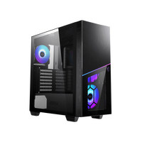 MSI MPG SEKIRA 100R Mid-Tower Case, Supports E-ATX / ATX / M-ATX / Mini ITX, 2x USB 3.2, 1x USB-C, 1x Audio, 1x Mic, ATX Power Supply