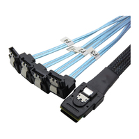 TGC Mini-SAS (mSAS) SFF-8087 to 4 SATA datacable