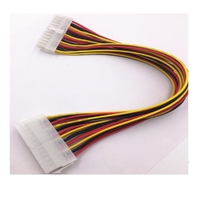 8ware 24 Pin ATX Power Supply Extension Cable Sleeved 30cm Male to Female (20+4 Pin) Power Supply to Motherboard