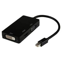 8ware 3 in1 Thunderbolt Mini DP DisplayPort to HDMI DVI VGA Hub Adapter Converter Cable for MacBook Air Mac Mini Microsoft Surface Pro 3/4/5