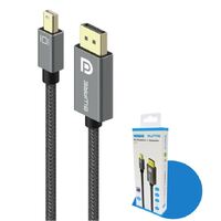 8ware Pro Series 4K 1M 60Hz Mini DisplayPort Male to DisplayPort Male cable high quality Premium connectors support MST monitor (Retail package)