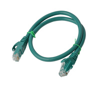 8Ware CAT6A Cable 0.25m (25cm) - Green Color RJ45 Ethernet Network LAN UTP Patch Cord Snagless