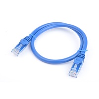 8Ware CAT6A Cable 0.5m (50cm) - Blue Color RJ45 Ethernet Network LAN UTP Patch Cord Snagless