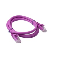 8Ware CAT6A Cable 1m - Purple Color RJ45 Ethernet Network LAN UTP Patch Cord Snagless