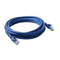 8Ware Cat6a UTP Ethernet Cable 5m Snagless??Blue