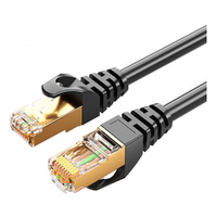 8Ware CAT8 Cable 0.5m (50cm) - Black Color RJ45 Ethernet Network LAN UTP Patch Cord Snagless