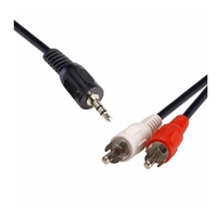 8Ware 3.5 Streo Plug to 2 x RCA Plug 1.5m