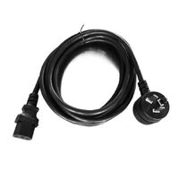 8Ware AU Power Cable 3m - Male Wall 240v PC to Female Power Socket 3pin to IEC 320-C13 for Notebook/AC Adapter  IEC 3M Power Cable with Piggy Back