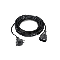 8Ware AU Power Cable Extension  3-Pin Male to Female 2m 3-Pin AU Piggy Back Black